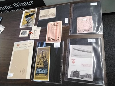 Lot 538 - Zeppelin. A large collection of photographs and ephemera relating to Zeppelin airships