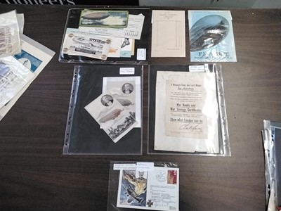 Lot 538 - Zeppelin. A large collection of photographs and ephemera relating to Zeppelin airships