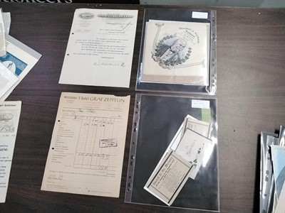 Lot 538 - Zeppelin. A large collection of photographs and ephemera relating to Zeppelin airships