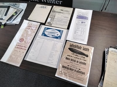 Lot 538 - Zeppelin. A large collection of photographs and ephemera relating to Zeppelin airships