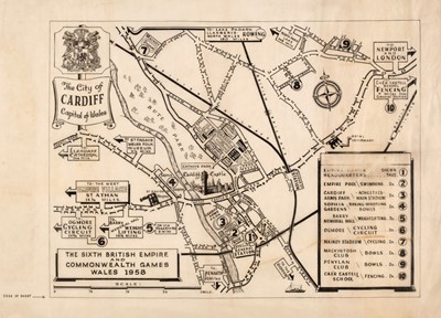 Lot 88 - Cardiff. Baker (L. A.), The City of Cardiff Capital of Wales... 1958
