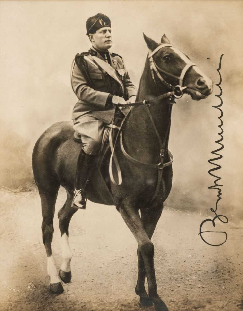 Lot 373 - Mussolini (Benito, 1883-1945). Signed Photograph, 'Benito Mussolini', c. 1930s