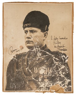 Lot 373 - Mussolini (Benito, 1883-1945). Signed Photograph, 'Benito Mussolini', c. 1930s