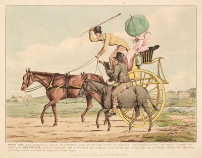 Lot 165 - Alken (Henry). Driving Discoveries, the set of seven, published by S. & J. Fuller, 1817