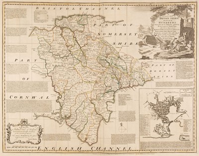 Lot 97 - Devon. Bowen (Emanuel ), An Accurate Map of Devon Shire..., circa 1785