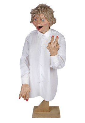 Lot 448 - Margaret Thatcher Spitting Image puppet. An original Spitting Image satirical puppet, c. 1990