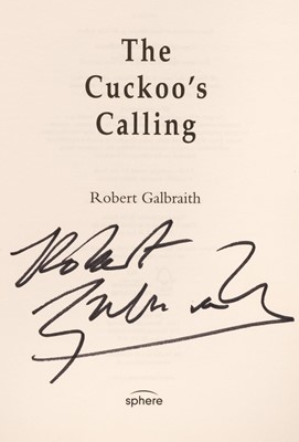 Lot 827 - Galbraith (Robert, i.e. J. K. Rowling). A signed set of three novels, 2013-15