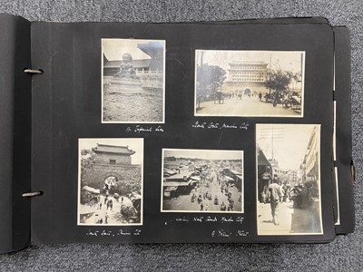 Lot 135 - China & the Far East. An album of photographs compiled by Lt.-Commander James A. Douglas-Hamilton