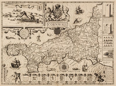 Lot 89 - Cornwall. Speed (J. & Norden J.). Cornwall, 1st edition, John Sudbury & George Humble [1611]