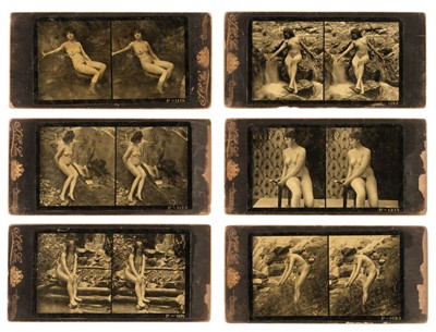 Lot 96 - India. A group of 6 collotype stereoviews of Western female nudes, Calcutta, c. 1890s