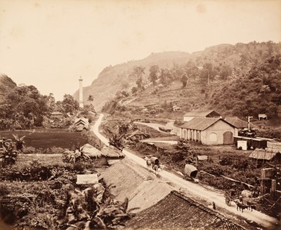 Lot 75 - Ceylon. A group of 13 photographs of Ceylon people and views, c. 1860s