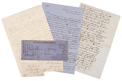 Lot 427 - Trollope (Colonel Charles, 1808-1888). British Army Officer, 10 letters and notes, 1849