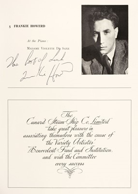 Lot 298 - Royal Variety Performance multi-signed programmes, 1945-50