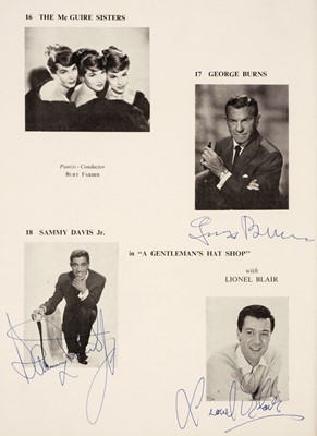 Lot 300 - Royal Variety Performance multi-signed programmes, 1961-64