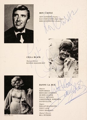 Lot 303 - Royal Variety Performance multi-signed programmes, 1966-73