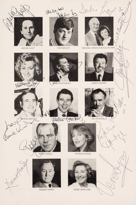 Lot 307 - Royal Variety Performance multi-signed programmes, 1982-1990