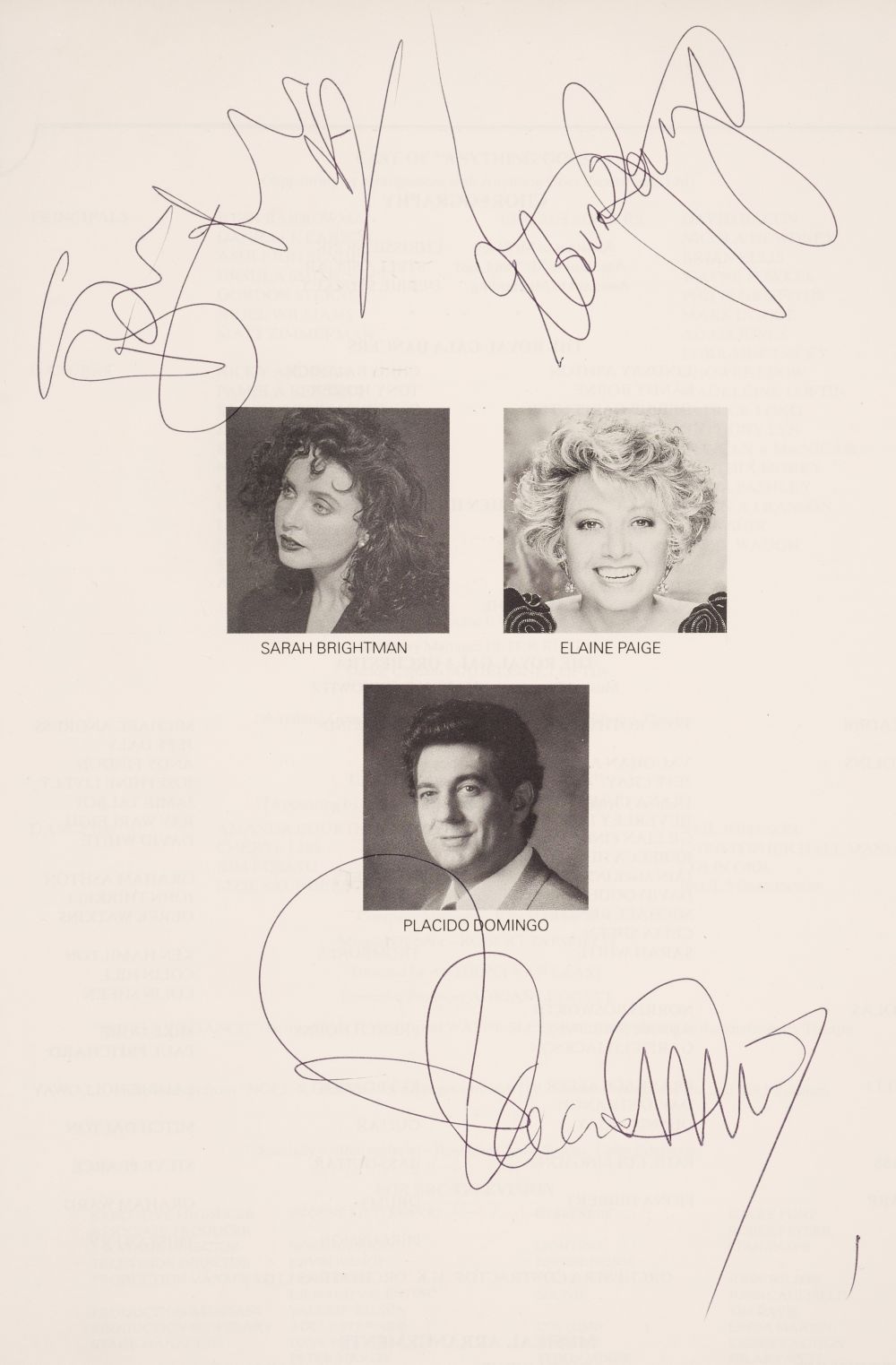 Lot 307 - Royal Variety Performance multi-signed