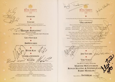 Lot 311 - Royal Variety Performance multi-signed programmes, 1997-2007