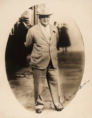 Lot 261 - La Guardia (Fiorello, 1882-1947). Signed Photograph, 'F. LaGuardia', c. 1930s