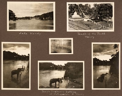 Lot 164 - Hawaii. An album containing approximately 140 photographs of Hawaii, California, Vancouver and Ceylon, 1926-1927