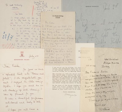 Lot 398 - Ashton (Frederick, 1904-1988). A substantial and important archive of letters received by Ashton