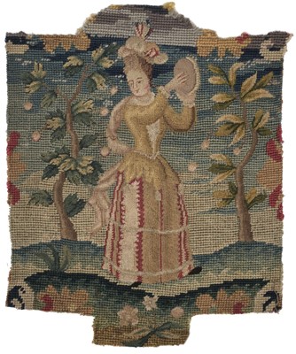 Lot 523 - Needlework. A tapestry fragment, probably French, circa 1700