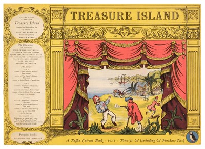 Lot 686 - Stevenson (Robert Louis). Treasure Island, Puffin Cut-out Book, Harmondsworth: Penguin Books, 1953