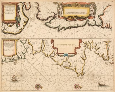 Lot 141 - Sea Chart. Seller (John), A Chart of the North Coast of England from Yarmouth..., circa 1671