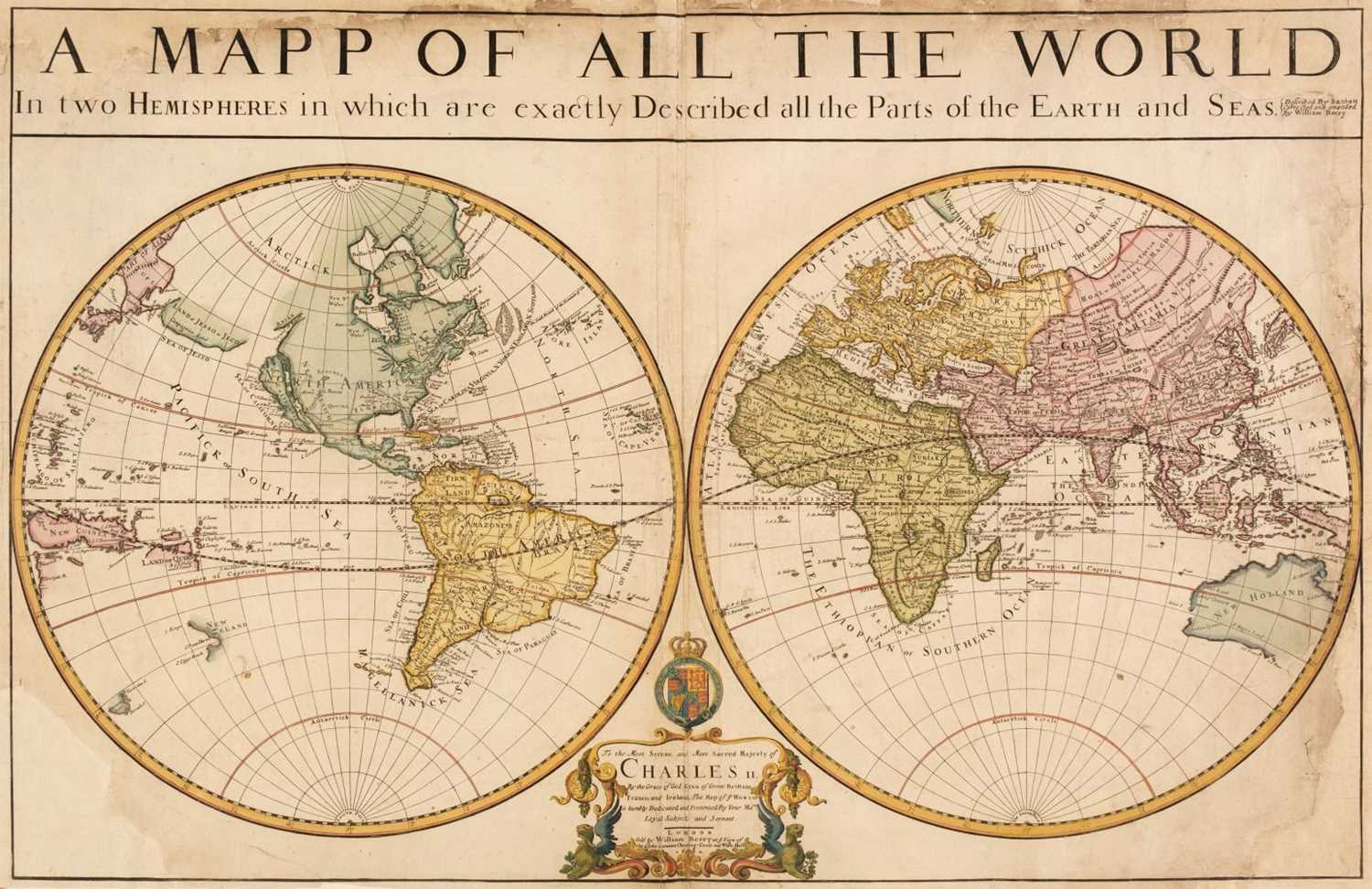 Wm Map Lot 156 - World. Berry (William), A Mapp of all the