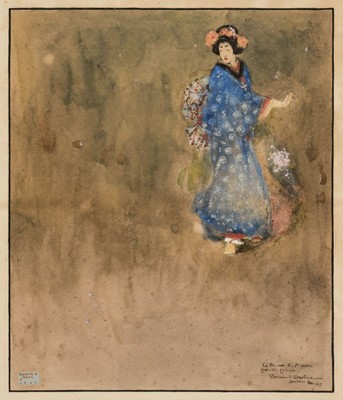 Lot 557 - Dulac (Edmund, 1882-1953). Cherry Blossom, 1905, watercolour on cream paper