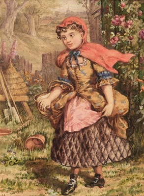 Lot 559 - Greenaway (Kate, 1846-1901). Little Red Riding Hood, watercolour on paper