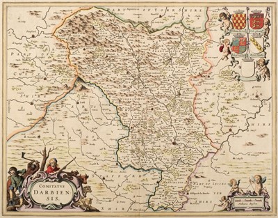 Lot 77 - Blaeu (Johannes). Four British County Maps, circa 1645
