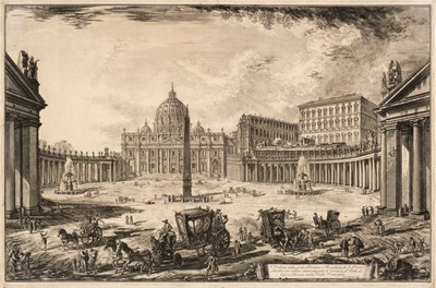 Lot 105 - Piranesi (Giovanni Battista, 1720-1778). Veduta della gran Piazza e Basilica..., 1772..., & one other