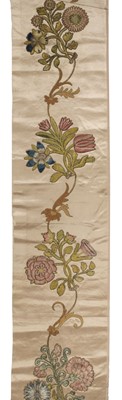 Lot 492 - Embroidered Slips. A collection of mounted slips, British, mid-late 17th century