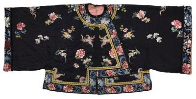 Lot 473 - Chinese Jacket. A lady's embroidered short jacket, late Qing Dynasty