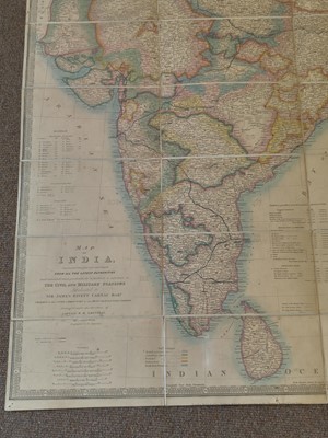 Lot 114 - India. Wyld (James), Map of India Constructed with great care and research..., circa 1852