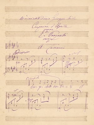 Lot 352 - Tessarin (Angelo). Seven autograph musical manuscripts