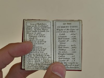 Lot 444 - Miniature Almanack. London Almanack for the Year of Christ, 1795, Company of Stationers