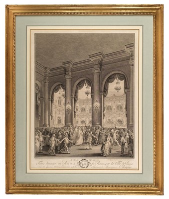 Lot 212 - Moreau (Jean). Le Bal Masque [and] Le Festin Royal, Paris, 1782