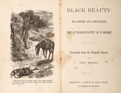 Lot 452 - Sewell (Anna). Black Beauty, 1st edition, 1877