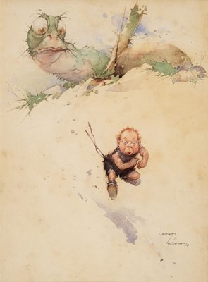Lot 582 - Wood (Lawson, 1878-1957). A Good Sprinter, 1908, watercolour