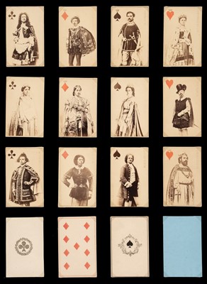 Lot 517 - French photographic playing cards. Parisian Opera Singers, Paris: Avril et Cie, circa 1865