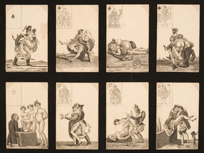 Lot 524 - French playing cards. Erotic deck, unknown maker, circa 1820