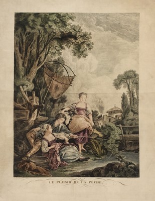 Lot 468 - Boucher (François, 1703-1779, after). Le Plaisir del la Pèche, early 20th century, & others