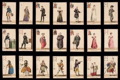 Lot 529 - French playing cards. Nouveau Jeu de Mariage ou la Dot, Paris: Bourrut-Lemerie, 1815