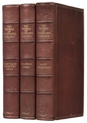 Lot 860 - Kipling (Rudyard). The Sussex Edition of the Complete Works, 3 volumes only, 1937