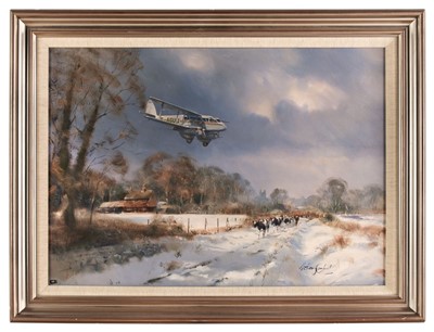 Lot 283 - Cowland (Anthony, R.G.). The Christmas Mail Arrives, oil on board