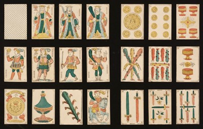 Lot 532 - French playing cards. Spanish national pattern, Angouleme, Bordeaux: Jean Latache, 1816