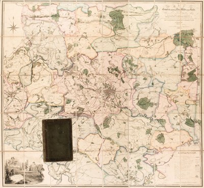Lot 121 - Leeds. Thorp (Joshua & Martin S. D.), Map of the Country Extending Ten Miles round Leeds, 1831