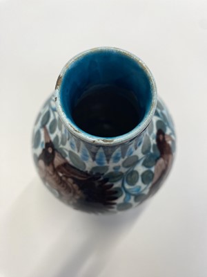 Lot 444 - De Morgan (William, 1839-1917). An early Fulham period Persian ovoid pottery vase